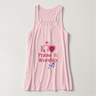 I Love Praise and Worship for Women Singlet