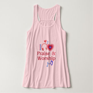I Love Praise and Worship for Women Singlet