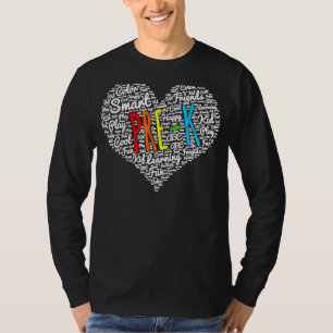 I Love Pre K Teacher Pre K Back To School T-Shirt