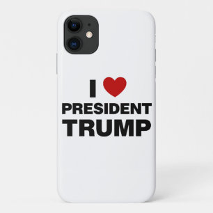 I Love President Trump Heart Case-Mate iPhone Case