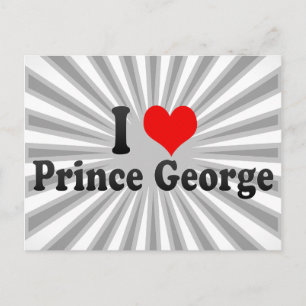 I Love Prince George, Canada Postcard