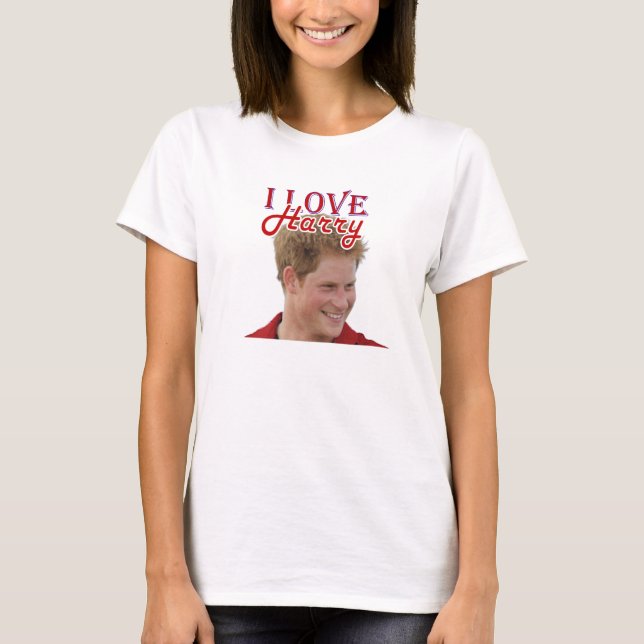 I Love Prince Harry T-Shirt (Front)