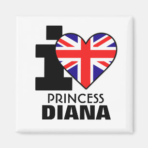 I Love Princess Diana Magnet