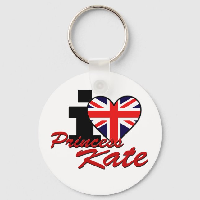 I Love Princess Kate Key Ring (Front)
