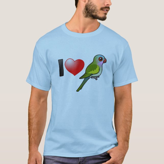 I Love Princess Parrots T-Shirt (Front)