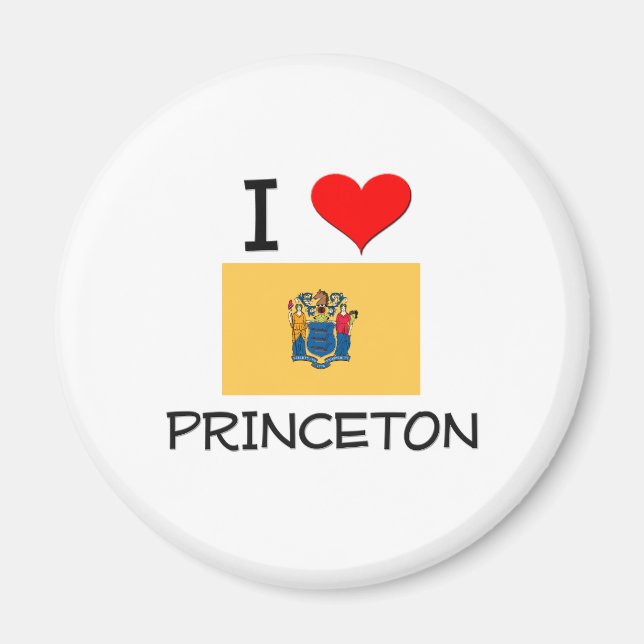 I Love Princeton New Jersey Magnet (Front)