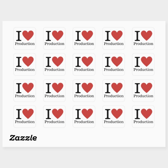 I ❤️ Love Production STICKER (Sheet)