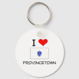 I Love Provincetown Massachusetts Key Ring