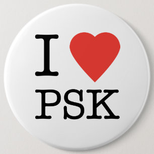 I Love PSK Button