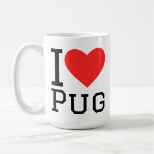 I love pug  coffee mug