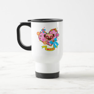 I Love Pugs! Travel Mug