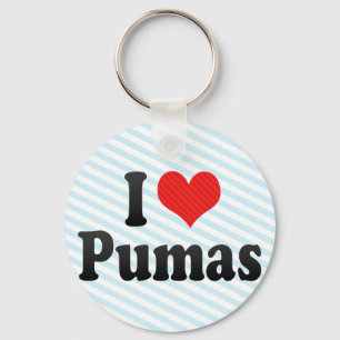 I Love Pumas Key Ring