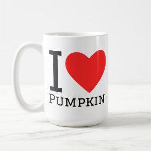 I love pumpkin coffee mug