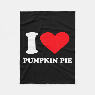 I Love Pumpkin E I Heart Pumpkin E Fleece Blanket