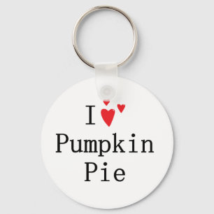 I love Pumpkin Pie Key Ring