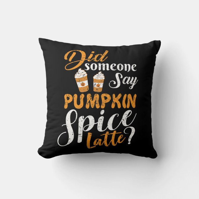 I Love Pumpkin Spice Cushion (Front)