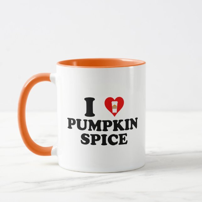 I Love Pumpkin Spice Mug (Left)