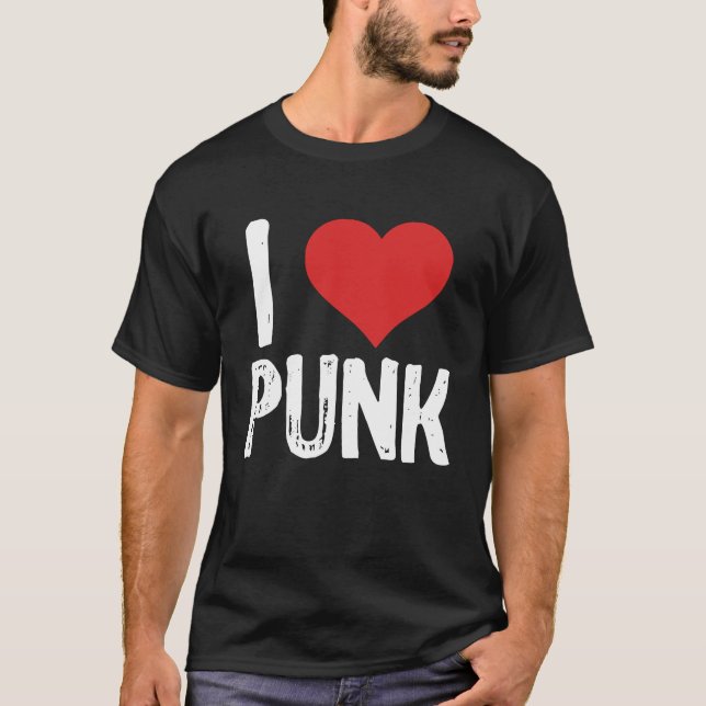 I Love Punk T-Shirt (Front)