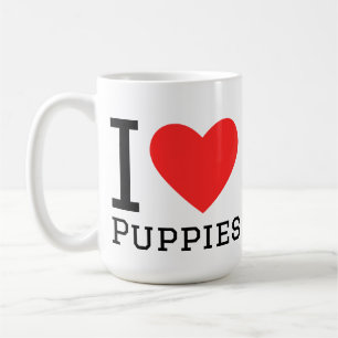I love puppies coffee mug