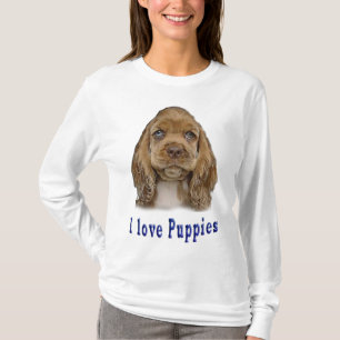 I love puppies girls T-Shirt