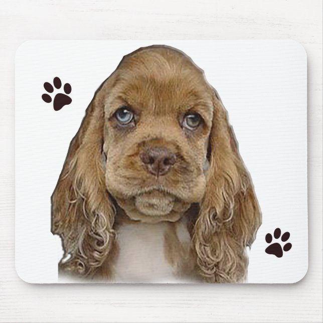 I love puppies mouse pad (Front)