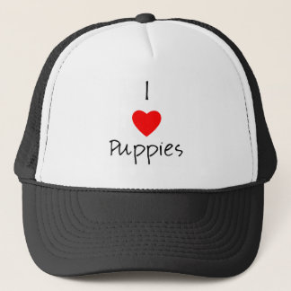 I Love Puppies Trucker Hat