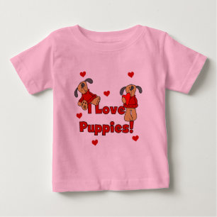 I Love Puppies Tshirts and Gifts