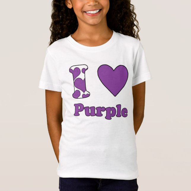 I love Purple T-Shirt (Front)