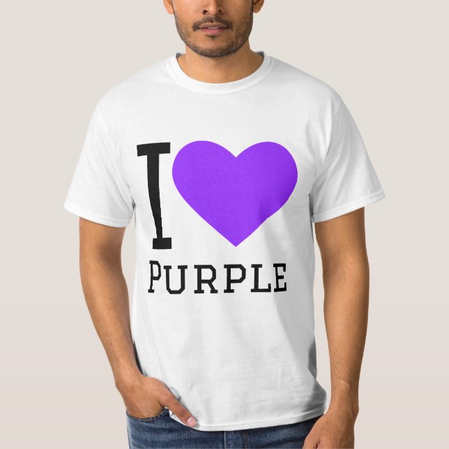 I love purple T-Shirt (Front)