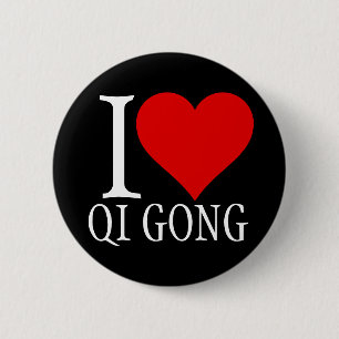 I love qi gong button pin