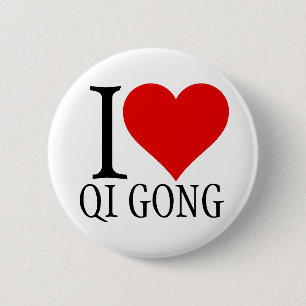 I love qi gong button pin