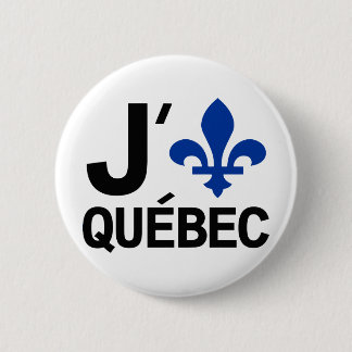 I Love Quebec 6 Cm Round Badge