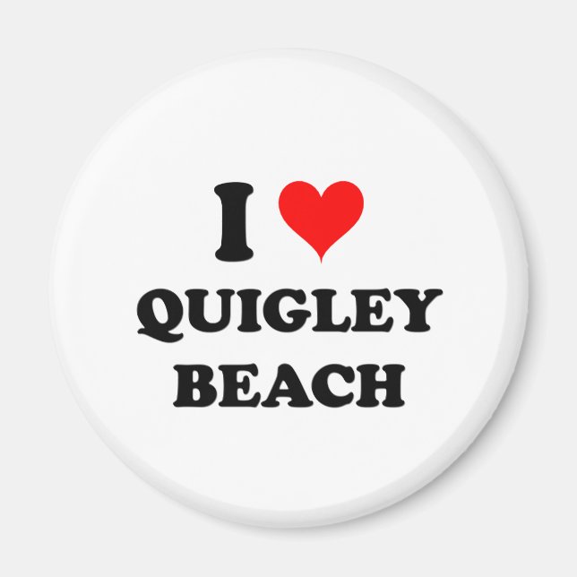 I Love Quigley Beach Connecticut Magnet (Front)