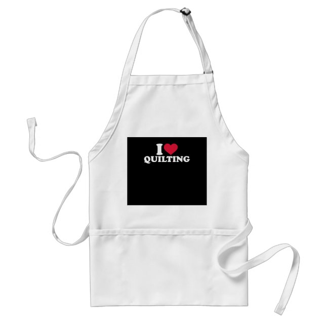 I Love Quilting Premium Standard Apron (Front)