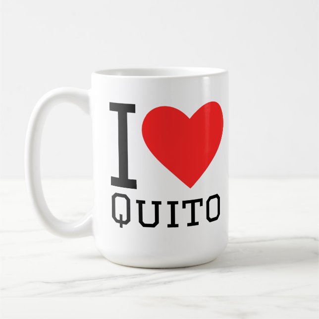 I love quito coffee mug (Left)