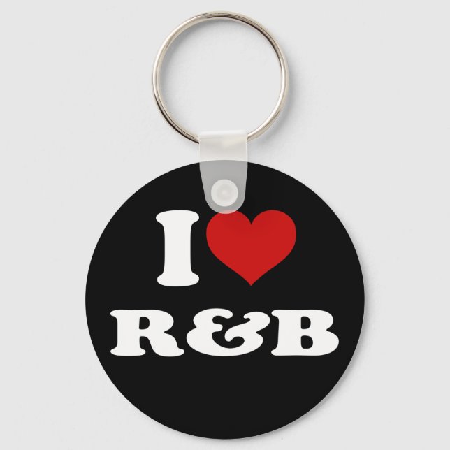 I Love R&B Key Ring (Front)