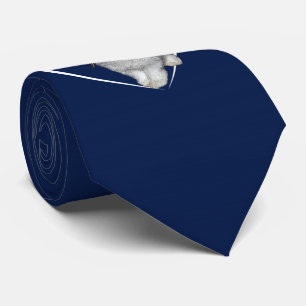 I Love Rabbits Tie (Navy)