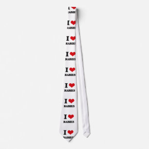 I Love Rabies Tie