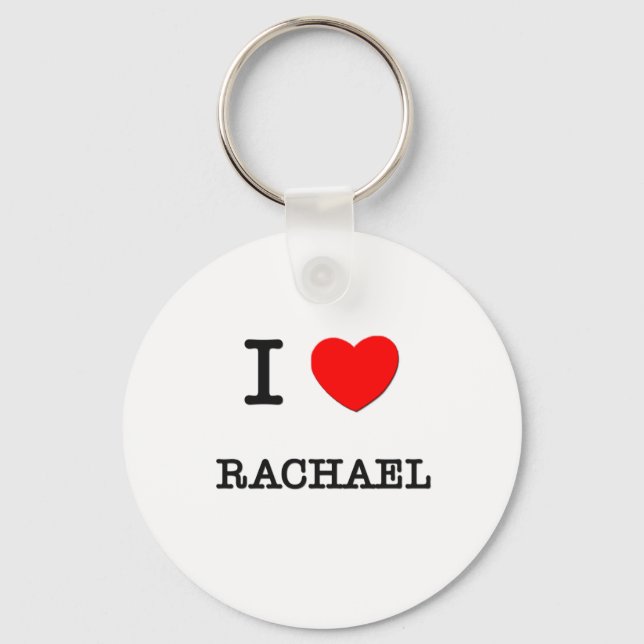 I Love Rachael Key Ring (Front)