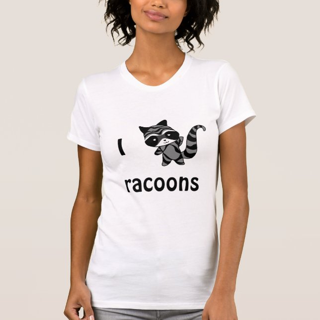 I love racoon T-shirt (Front)