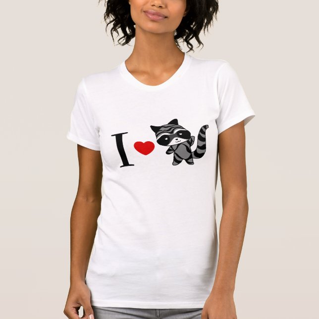 I love racoon T-shirt (Front)