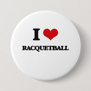 I Love Racquetball 7.5 Cm Round Badge