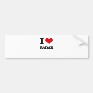 I Love Radar Bumper Sticker