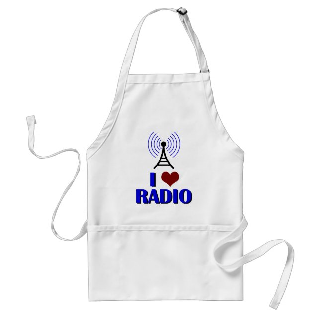 I Love Radio Standard Apron (Front)