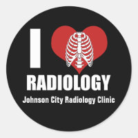 I Love Radiology Cool Custom Radiologist Clinic