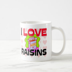 I Love Raisins Coffee Mug