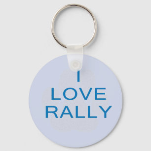 I Love Rally Key Ring