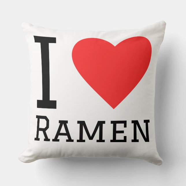 I love ramen cushion (Front)