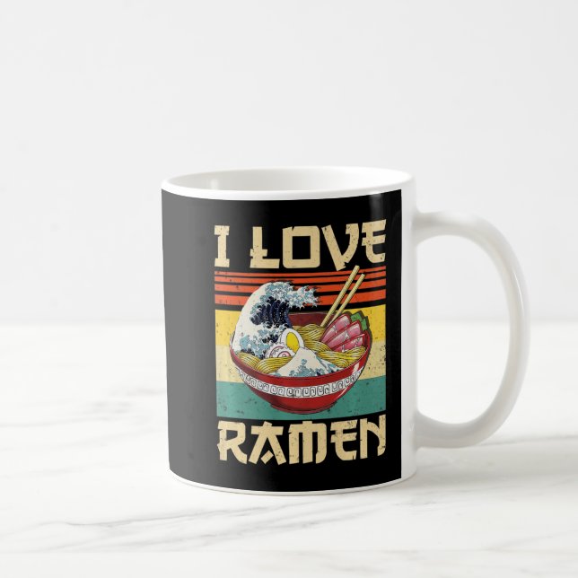 I Love Ramen Japanese Cute Kawaii Anime Gifts Girl Coffee Mug (Right)