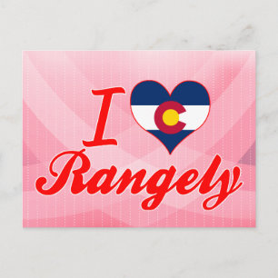 I Love Rangely, Colorado Postcard